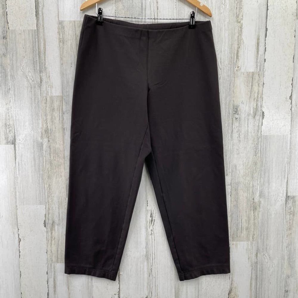 Eileen Fisher Chocolate Brown Pull-On Trousers